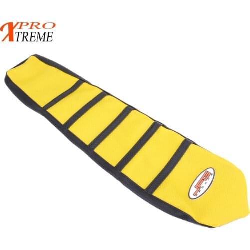 Yellow Rubber Vinyl Motorcycle Gripper Soft Seat Cover For Suzuki RM RM85 2002-2017 03 04 05 06 07 08 09 10 11 12 13 14 15 16