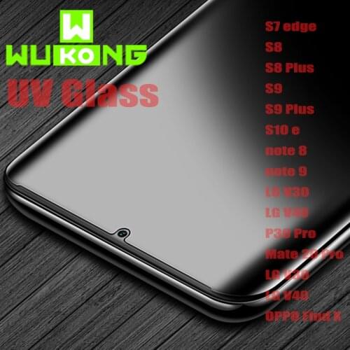UV Liquid Glue Screen Protector For Samsung S9 Plus S8 Note9 Glass for Huawei mate 20 Pro P30 Pro For LG V30 V40 For OPPO Find X