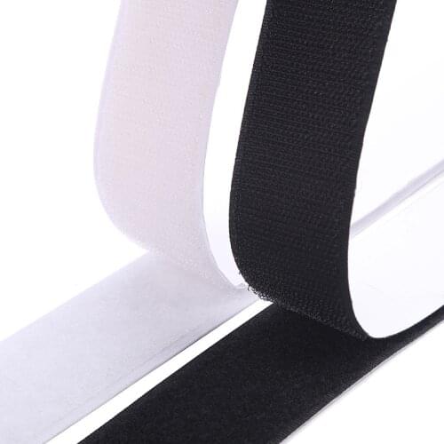 1 Meter/Pairs Adhesive Fastener Tape Strong Glue Hook and Loop Magic Tapes DIY Sewing Supplies Nylon Sticker Adhesive