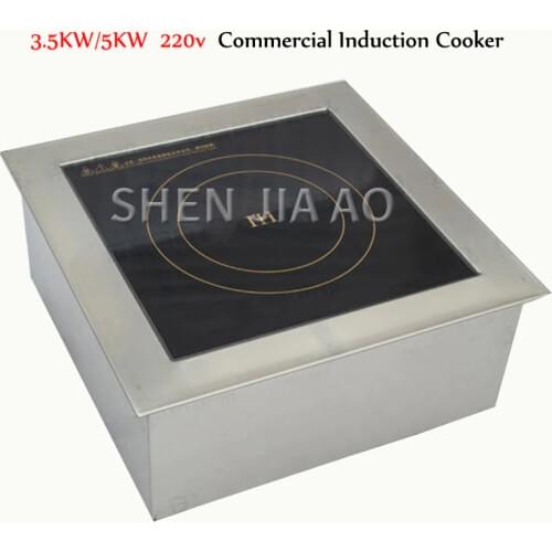3.5KW/5KW High-power Induction Cookers Flat Soup Furnace 220V Commercial Kitchen Induction Cooker Hot Cooker Machine 1PC