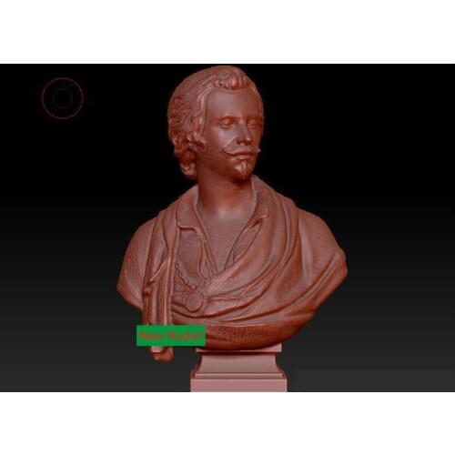 3D model stl format, 3D solid model rotation sculpture for cnc machine Anton van dyke