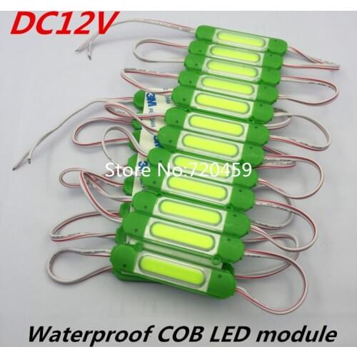 40pcs New 2W/pcs COB LED Module DC12V Injection Molding Waterproof Used For Advertising lamp DIY advertising Module