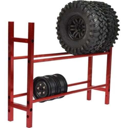 Aluminum RC Cars Tires Storage Rack Wheels Shelf For 1/10 Scale Remote Control Car Drift Models Buggy Crawler Trx4 Axial Tools