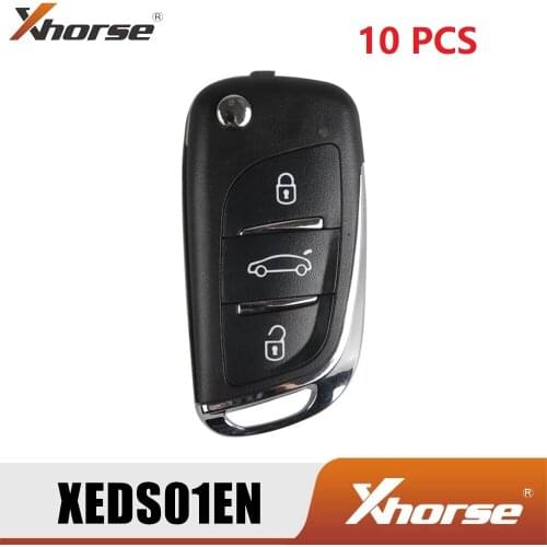 Free Shipping Xhorse XEDS01EN For DS Style Super Remote 3 Buttons with Built-in Super Chip English Version 10PCS/lot XEDS01EN