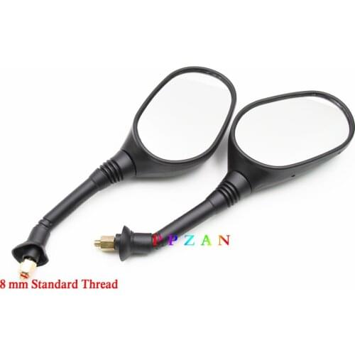Black 8mm Scooter Rearview Mirror For GY6 50cc 125cc 150cc 250cc Moped Roketa Taotao Jonway PPZAN NEW