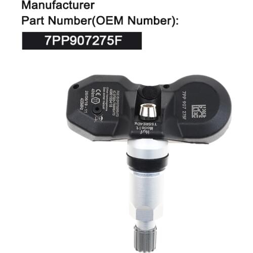 Tire Pressure Sensor For Volkswagen Audi A6 Q7 R8 RS4 S4 S6 Porsche TPMS 7PP907275F 4F0907275 4F0907275B