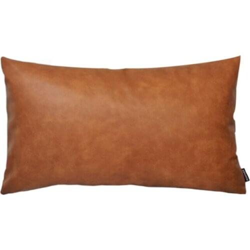 Waist Pillowcase for Sofa Bed Sofa Decoration, Rectangular Decorative Cushion Cover Brown