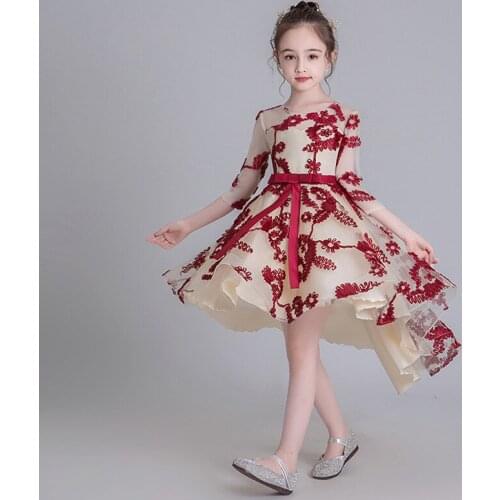 Baby Girls Flower Kids Dress for Girls Gown Teenage Girls Clothes Kids Girl Birthday Party Evening Prom Princess Tutu Dress