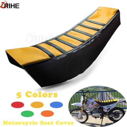 Dirt Bike Motocross Motorcycle Ribbed Rubber Gripper Soft Seat Cover For Suzuki RM-Z 450 250 RM85L RM85 DR-Z125 DR-Z400S DR650SE