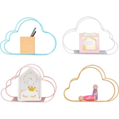 Household Orangizer Cloud-shaped Iron Wall Mounted Storage Holder Room Decoration