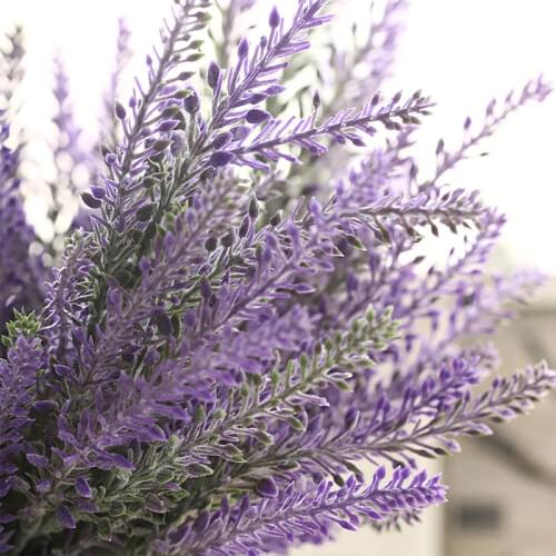 French Romantic Valentines Day Violet Flowers Provence Lavender Artificial Flowers Grain Wedding Decorative Garden Plants A1350