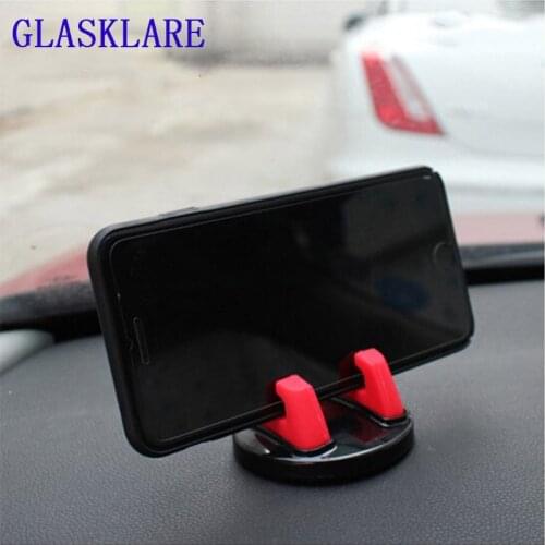 GLASKLARE 360 Degree Car Phone Holder Soft Silicone Anti Slip Mat Mobile Phone Mount Stands Support Car GPS Dashboard Bracket