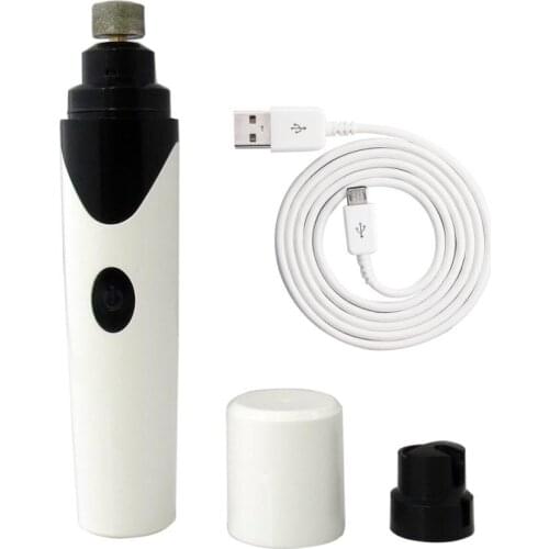 Rechargeable Pet Nail Grinder Dog Nail Clippers Painless USB Electric Cat Paws Cutter Grooming Trimmer Tools Replacement Head