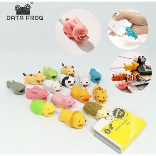 Cable Protector Winder For USB Charging Data Cable Wire-Protection Cover Protect-Case Cartoon Cord Protector Cable Organizer