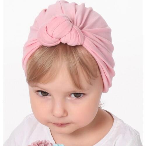 Mom and Baby Women Cotton Knot Turban Hat Girls Bow Hats Stretchy Cloche Cap Mommy Baby Warm Twist Hats Kid Cap Children Chapeau