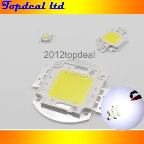 High Power LED Chip 1W 3W 5W 10W 20W 30W 50W 100W COB LED Beads Cold White 30000K - 35000K for DIY LED fish tank light