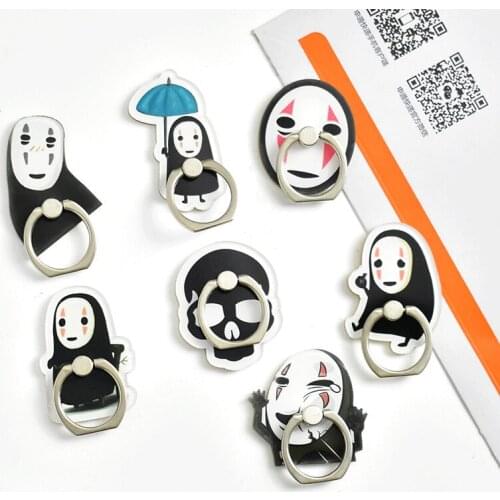 Cartoon No Face Man Mobile Phone Holder Universal Phone Ring Holder Phone Stand Finger Ring Holder Tables Support for iPhone