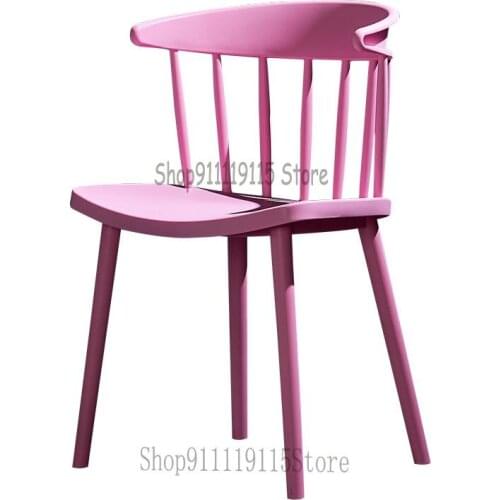 Windsor Chair Modern Simple Ins Plastic Armchair Dining Chair Nordic Fashion Coffee Tea Shop Net Red Chair