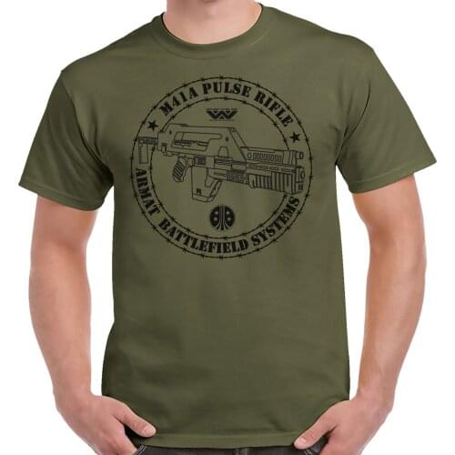 Armat Systems M41A Pulse Rifle Military T-Shirt. Summer Cotton O-Neck Short Sleeve Mens T Shirt New S-3XL