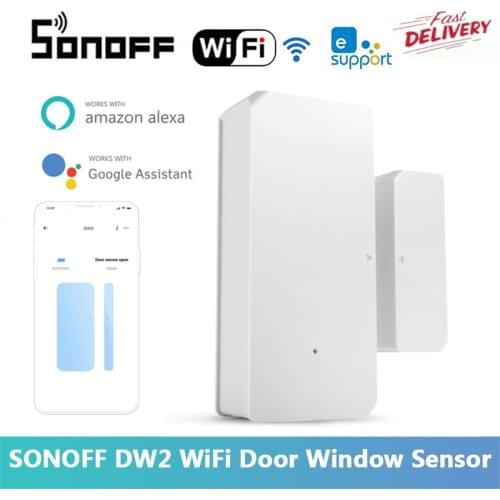 SONOFF DW2 WiFi Door Window Sensor Open / Closed Wireless Detectors EWeLink APP Alert Notification Smart Home Security Alarm