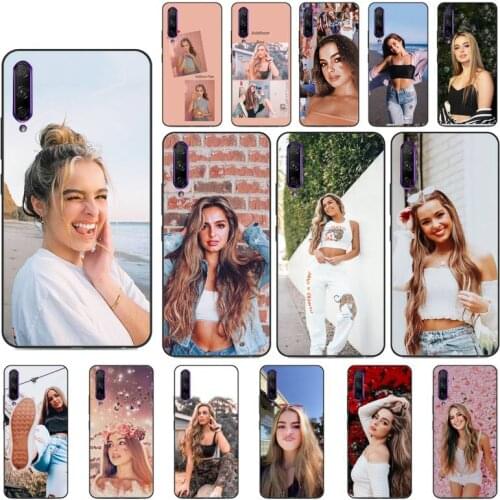 YNDFCNB American IC girl Addison Rae Phone Case for Huawei Y5 II Y6 II Y5 Y6 Y7 Prime Y7Plus Y9 2018 2019