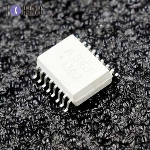 1PCS/5PCS OPTOCOUPLERS HCPL-316J-500E HCPL-316J-000E HCPL-316J A316J SOP-16 IC diy electronics