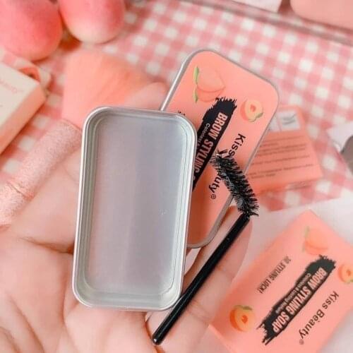 1pcs Eyebrow Styling Gel Brows Wax Sculpt Soap Waterproof Long-Lasting 3D Feathery Wild Eyebrow Setting Shaping Soap Makeup