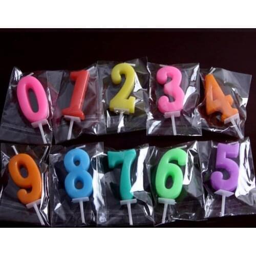 1PC Birthday Candles DIY Digital Kids Birthday Candles for Cake Party Supplies Decoration Cake Candles Wedding Anniversary Decor