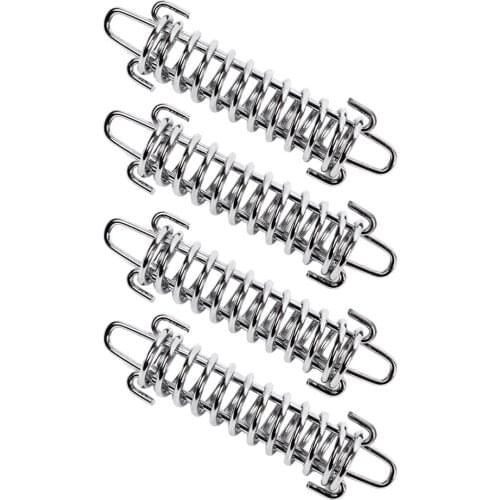 1pcs Stainless Steel Wind Rope Buckle Spring Hook Buckle High Strength Steel Rope Buckle For Camping Equipemnt Tent Accessories