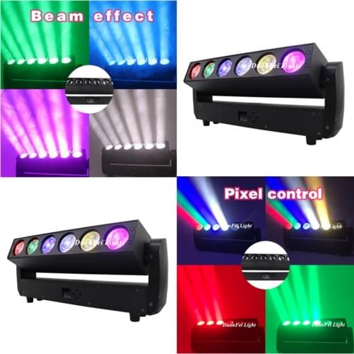 10lot 2019 beam moving head wash 6*40watt rgbw wash zoom led pixel bar lyre stage moving head