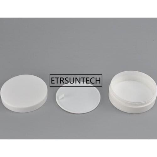 100g white Empty Plastic Jar Cream Pot with Lids Tin Cosmetic Container Storage Box F3965
