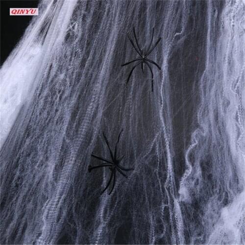 2pcs Spider+1spider Web Plastic Black Spider Toys Decoration Realistic Props Halloween Decoration Festival Supplies Funny Toy 6z