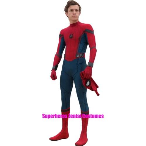 2017 Homecoming Cosplay Costume 3D Printed Zentai Spandex Suit Newest Superhero Bodysuit Custom Made