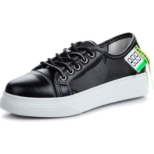 2021 New Leather Sports Shoes With Round Heads