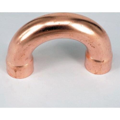 22.3x1x68mm 180 Degree Return Bend Copper End Feed Plumbing Pipe Fitting for gas water oil
