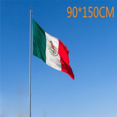 90*150CM Mexico National Flag 3x5' Feet Mexican Polyester Fabrics Indoor/Outdoor Decoration Furnishing banner Flag&Bar Flying