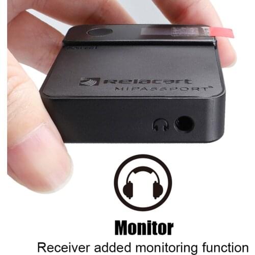 Relacart Mi1 Microphone Wireless Transmitter Kit Portable 3.5mm TRS Lavalier 2.4G Condenser Mic for DSLR Camera Phone Monitor