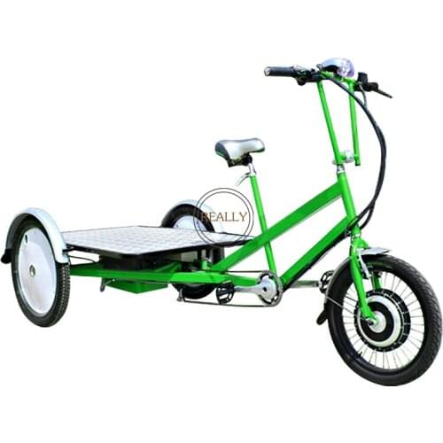 Flatbed Electric Tricycle Mobile Cargo Bike 3 Wheel Goods Delivery Cart for Sale