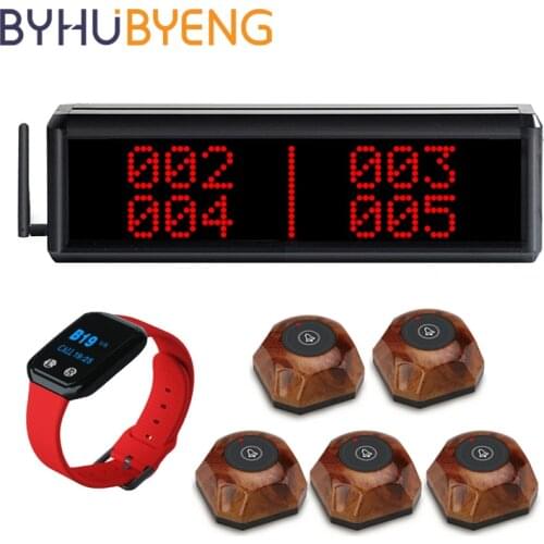 BYHUBYENG Bell Restaurant Busca Personas Restaurante Button In The Cafe Vibration Ring Pager Call Waiter Wireless System Staff