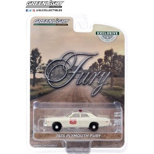 GreenLight 1:64 1975 Plymouth Fury - Atlanta Alloy model car Metal toys for childen kids diecast gift