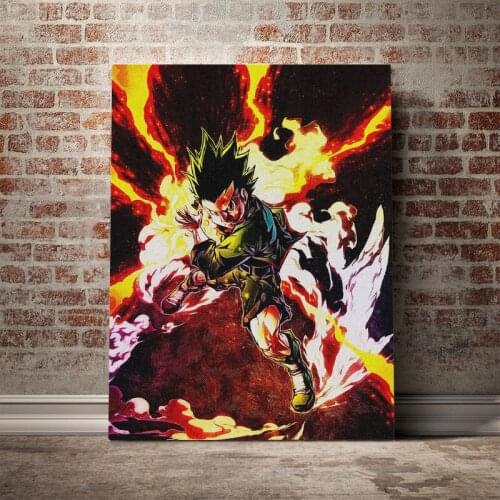 Anime HunterXHunter HXH Gon Poster Canvas Wall Art Decoration prints for living Kid Children room Home bedroom decor painting