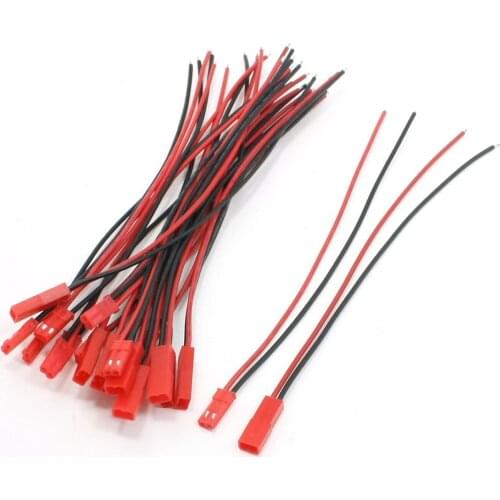 IMC Hot 10 Pairs 22AWG 150mm Cable w 2Pin JST M F Plug for RC Battery Motor Connection