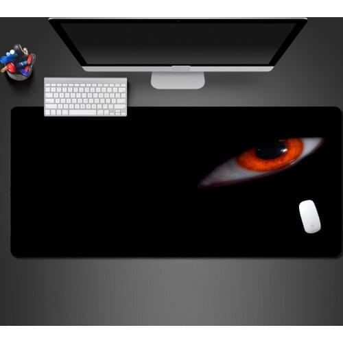 Bloody Red-eyed Mouse Pad Rubber Lock Large Mouse Pad Game Accessories Personality Computer Table Mat Fast Game Team Like Mat