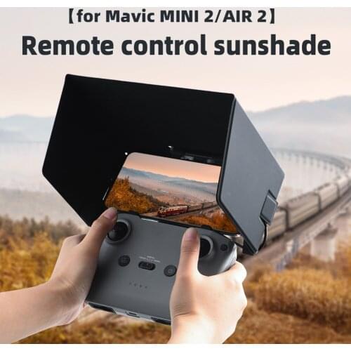 Leather Drone Sun Hood Phone Tablet Sun Shade Remote Control Mount for DJI Mini 2/Air 2 Drone Controller Monitor Cover Hood