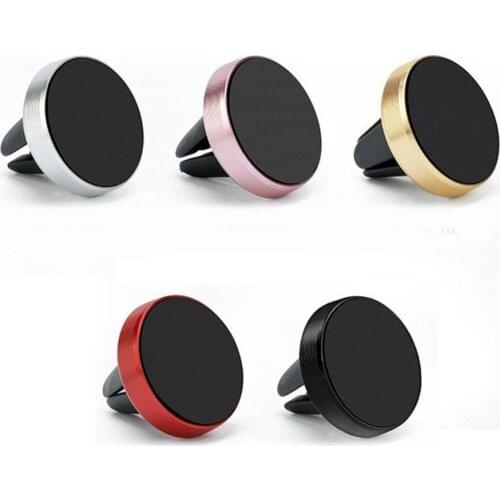 1pcs Magnetic Phone Car Holder Multifunction Air Vent Mount Portable Aluminum Alloy Car Phone Holder For Smartphone Magnet Stand
