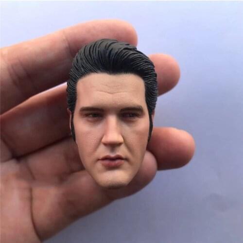 1/6 Scale Male The King Elvis Presley Head Sculpts Model Toys For 12" Action Figure Body Gifts Collections