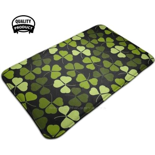 Shamrock Soft Foot Pad Room Goods Rug Carpet S S Day Irish Ireland Bishop Chicago River Greening Green Shamrock North Ireland