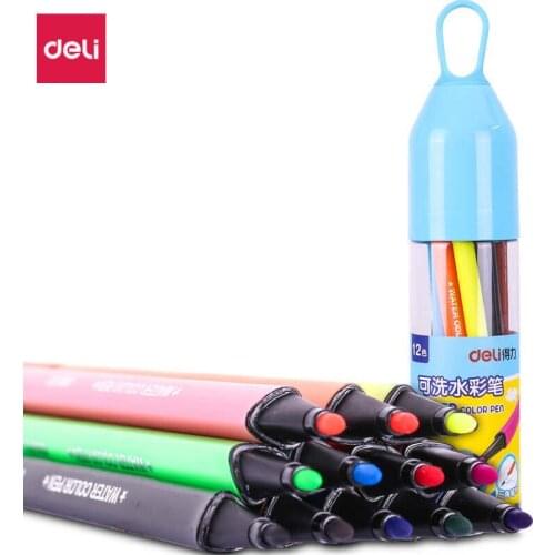 Color watercolor pen triangle pole watercolor painting brush set washable kindergarten graffiti pen
