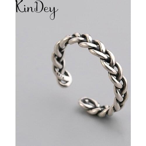 New Arrivals Charming Twist Chains Ring for Women Boho Knuckle Party Rings Gothic Punk Jewelry Gifts for Girls 2021