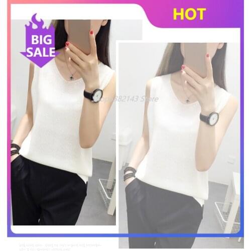 New Solid Slim Women Tank Tops Summer Sleeveless Jersey Cotton Tanks Camis Tees for Woman Sexy Top White Black Multicolor Vest